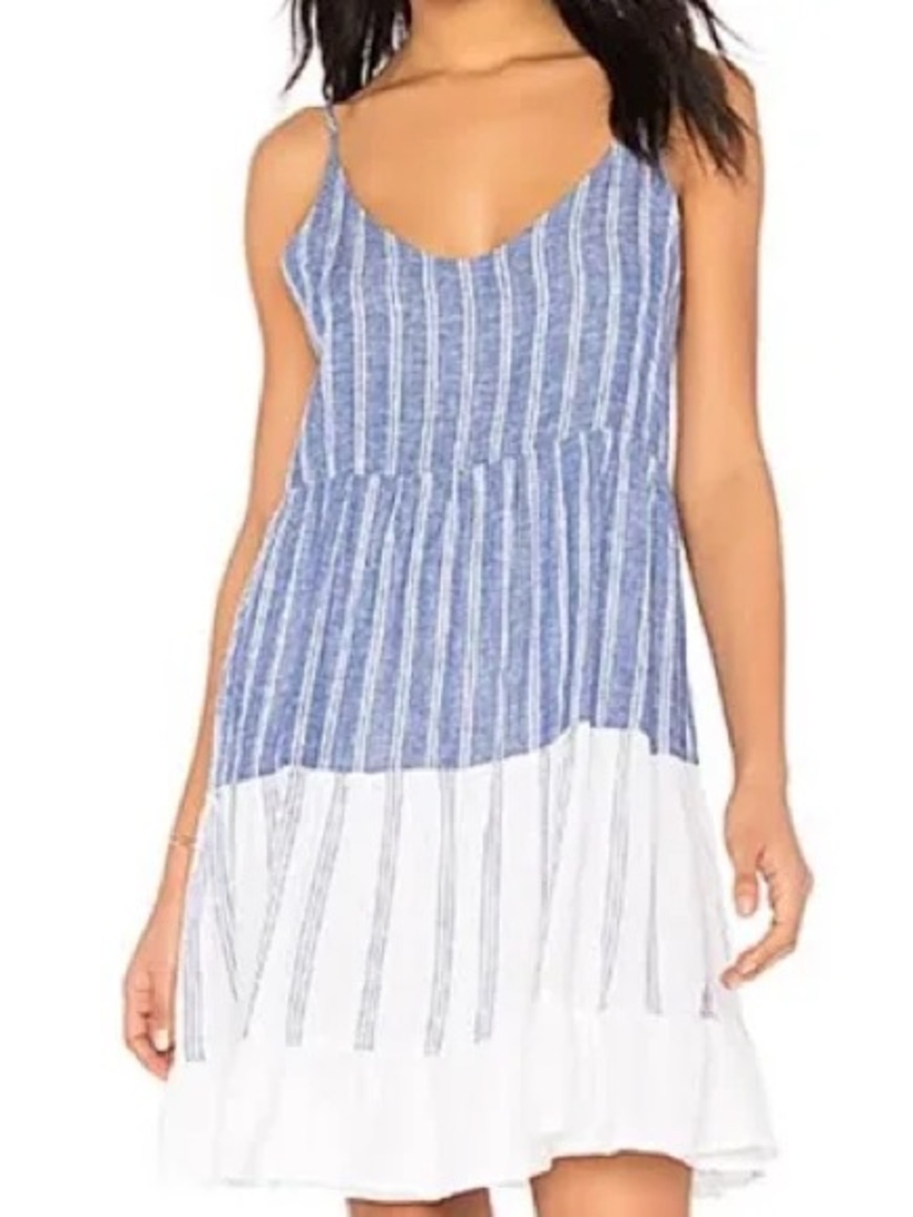 Rails Blue and White Striped Summer Dress - Picture 1 of 4